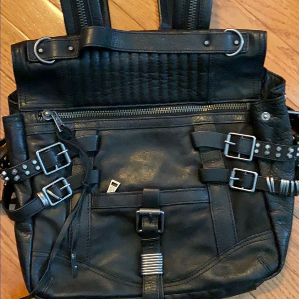 100% leather ASH backpack